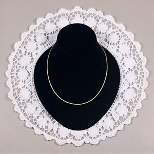 Vintage 14K Solid Gold Flat Curb Chain 18” Sleek Classic 2.7g